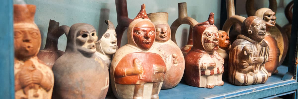 Pre-Columbian pottery collection in Larco Museum, Lima