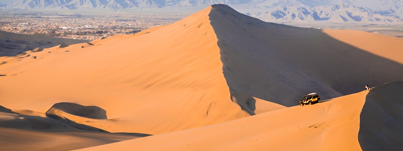 dune buggy car in the Ica desert, Peru