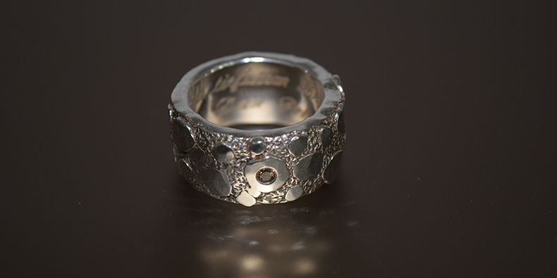 anillo de plata peruana