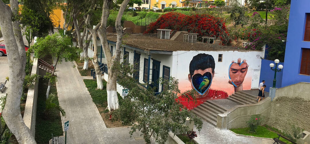 Street art of Barranco in Lima, Peru